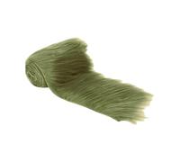 FabricLA Shaggy Faux Fur Roll - 4" X 60" Inches Trim Fur Rolls - 2.5 Inch Pile Length - Artificial Fur Material - Use Faux Fur Piece for Crafts, DIY, Costume Design, Decoration - Olive