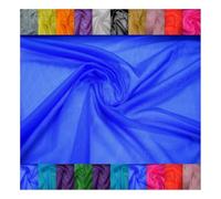 Fabrics-City Royal Blue Stretch Glitter mesh Fabric, Elastic net Material, fine Hole Netting for Fashion, Costumes, Craft Projects, and Dressmaking, Breathable Versatile, 5081