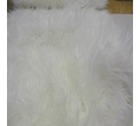 Fabrics-City Snow-White Faux Fur Fabric - Long Pile Shaggy Teddy for Clothing, Crafts Decor, Soft Imitation Material, Mongolian Style Fake Cozy Projects, 2982