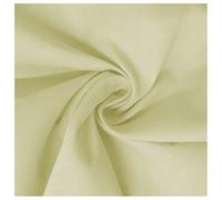 FABRICS KING ONLINE 100% Cotton Poplin Dyed Plain Fabric Dress Craft Material 45”- 112cm Wide Per Metre (Cream, 1 METRE)