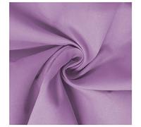 FABRICS KING ONLINE 100% Cotton Poplin Dyed Plain Fabric Dress Craft Material 45”- 112cm Wide Per Metre (LILAC, 1 METRE)