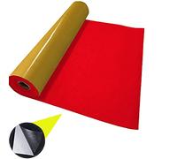 FABRICS KING ONLINE Felt Baize Fabric 100% Acrylic UK Manufactured EN71 Certified Material for Arts Crafts Sewing Decoration 1mm Thickness | 100cm x 45cm Wide | Sold by The Metre (Cherry, 1 Metre)