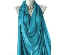 FABRICS KING ONLINE Georgette Chiffon Plain Turquoise Crepe Dyed Fashion Fabric 60" Decoration, Craft & Dress 60" | 150cm Wide | Decoration, Craft & Dress Bridal Material | Sold by The Metre