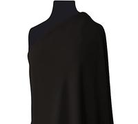 FABRICS KING ONLINE High Twist Crepe Fabric With A Soft Texture - Ideal for Making Loose Skirts, Trousers, Uniforms, Jilbab and More. l 60’’- 150cms Wide | Sold by The Metre (Chocolate Brown, 1 Metre)