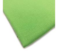 FABRICS KING ONLINE Lifestyle Plain Extra Wide 100% Cotton Poplin Craft Sheeting Fabric Material for Dressmaking Project Sheeting Sewing Quilting | 60" | 150cm Wide | Sold by The Metre (Apple)