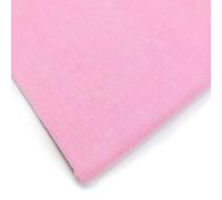 FABRICS KING ONLINE Lifestyle Plain Extra Wide 100% Cotton Poplin Craft Sheeting Fabric Material for Dressmaking Project Sheeting Sewing Quilting | 60" | 150cm Wide | Sold by The Metre (Baby Pink)