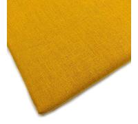 FABRICS KING ONLINE Lifestyle Plain Extra Wide 100% Cotton Poplin Craft Sheeting Fabric Material for Dressmaking Project Sheeting Sewing Quilting | 60" | 150cm Wide | Sold by The Metre (Mustard Gold)