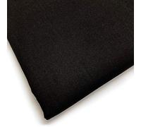 FABRICS KING ONLINE Lifestyle Plain Extra Wide 100% Cotton Poplin Craft Sheeting Fabric Material for Dressmaking Project Sheeting Sewing Quilting | 60" | 150cm Wide | Sold by The Metre (Black)