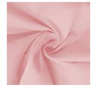FABRICS KING ONLINE Plain Baby Pink 100% Cotton Poplin Fabric Material for Dressmaking Craft Project Sheeting Sewing Quilting | 45" - 112 cm Wide | Same Day Dispatch | Sold by The Metre