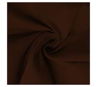 FABRICS KING ONLINE Plain Chocolate Brown 100% Cotton Poplin Fabric Material for Dressmaking Craft Project Sheeting Sewing Quilting | 45" - 112 cm Wide | Same Day Dispatch | Sold by The Metre