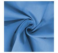 FABRICS KING ONLINE Plain Uniform Blue 100% Cotton Poplin Fabric Material for Dressmaking Craft Project Sheeting Sewing Quilting | 45" - 112 cm Wide | Same Day Dispatch | Sold by The Metre