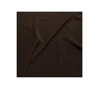 Fabrics King ONLINE Premium Crepe De Chine Fabric Silky Plain Dyed 45" - 112cm Wide Per Metre (Brown, 1 METRE)