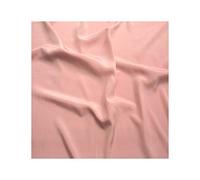Fabrics King ONLINE Premium Crepe De Chine Fabric Silky Plain Dyed 45" - 112cm Wide Per Metre (Dusky Pink, 1 METRE)