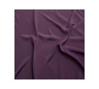 Fabrics King ONLINE Premium Crepe De Chine Fabric Silky Plain Dyed 45" - 112cm Wide Per Metre (Grape, 1 METRE)