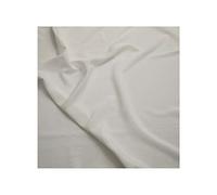 Fabrics King ONLINE Premium Crepe De Chine Fabric Silky Plain Dyed 45" - 112cm Wide Per Metre (Ivory, 1 METRE)