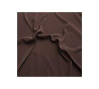 Fabrics King ONLINE Premium Crepe De Chine Fabric Silky Plain Dyed 45" - 112cm Wide Per Metre (Peppercorn, 1 METRE)
