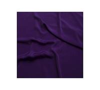 Fabrics King ONLINE Premium Crepe De Chine Fabric Silky Plain Dyed 45" - 112cm Wide Per Metre (Purple, 1 METRE)