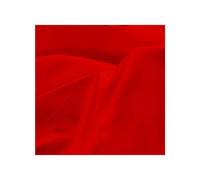 Fabrics King ONLINE Premium Crepe De Chine Fabric Silky Plain Dyed 45" - 112cm Wide Per Metre (RED, 1 METRE)