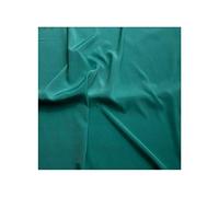 Fabrics King ONLINE Premium Crepe De Chine Fabric Silky Plain Dyed 45" - 112cm Wide Per Metre (Teal Green, 1 METRE)