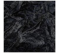 Fabrics King ONLINE Premium Quality Crushed Velvet 1 Way Stretch Fabric, Dress Craft Wedding Cushion Curtain Material - 60”- 150cm Wide Per Metre (BLACK, 1 METRE)