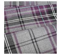 FABRICS KING ONLINE Scottish Fashion Tartan Plaid Check Polyviscose Woven Fabric, Craft & Dress 58" | 145cm Wide | Decoration, Kilt, Skirt, Bridal Material | Sold by The Metre (FASHION PURPLE)