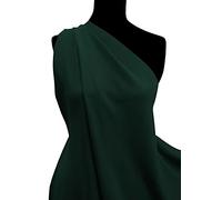 FABRICS KING ONLINE Viscose Plain Soft Fabric - NonStretch Fabric for Dressmaking, Maxidresses, Tops, Skirts l 55’’ - 140cms Wide | Sold by The Metre (Bottle Green, Full Metre (100x142cms))
