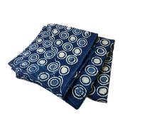 FabricWala Indigo- 265 Dabu Printed Jaipur Fabric for Flower Petals, Sewing, Crafting and Making 100% Cotton 2.5 Yards