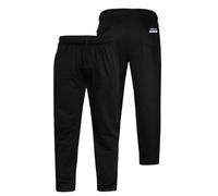 Fabrik Big Size Cotton Rich Loungwear Jersey Trouser for Men in Black, 6XL