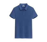 Fabrik Big Size Polo Shirt for Men in Denim Blue, 3XL
