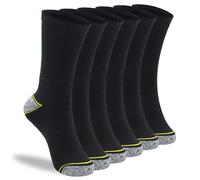 Fabriza Men's Heavy Duty Work Socks, Professional Thick Work Socks with Reinforced Heel and Toe Protection for Extra Support and Comfort (Pack of 6)