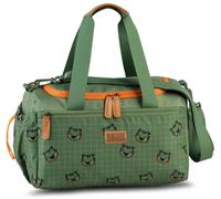 Fabrizio Fireflies Sports Bag Children's Travel Bag Blue Red Green 35 x 21 x 18 cm, Khaki/Reed, Classic