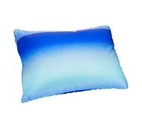 Fabskiy Squishy Neck Microbead Throw Pillow, 16 x 12 inches Soft Travel Body Bed Pillow Odorless Bean Pillow for Kids Adult Chair Sleeping Car Seat (Ocean Blue, Removable Cover)