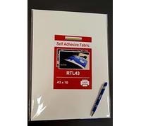 FabSticker Inkjet Fabric Sticker Sheets, Removable & Repositionable Adhesive, Versatile for School, Office & Home Use (A3x10 Sheets)