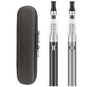 Fabstix VapeMaster H2 Vape Pens Starter Kit - 2 E Cigarettes Pens, Easy Top Fill, ConvenientUSB Plug-in Charge, Long Lasting Battery, Pure Taste - No E-liquid, No Nicotine (Black Silver)