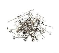 FABULETTA 100PCS T Shaped Steel Needles For Tile Leveling, Essential Tool For Flooring And Wall Tile Installation(0.9mm 100pcs)