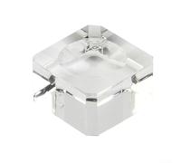 FABULETTA Clear Glass Square Display Stand Base Holder for Ball Dimple Block Support 2.3cm 3cm 3.5cm 4x4x2cm 6x6x3cm 7x7x4cm(2.3cm)