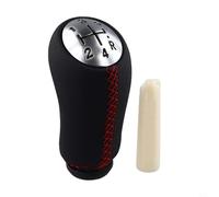FABULETTA Gear Knob 5 Speed PU Leather Shift Head for Renault Clio Megane for LAGUNA Ergonomic Grip Easy Install Auto Part(red line)