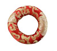 FABULETTA Handcrafted Silk Brocade Cushion Pillow For Tibetan Singing Bowls With Handmade Nepali Auspicious Cloud Pattern, Cotton Sound Pad For Bowl Stability(10cm)