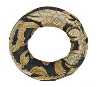 FABULETTA Handcrafted Silk Brocade Cushion Pillow For Tibetan Singing Bowls With Handmade Nepali Auspicious Cloud Pattern, Cotton Sound Pad For Bowl Stability(8 cm)