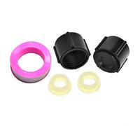 FABULETTA Low Point Drain Seals Cap with Seal & Tape for RV 1/2 Inch Hot and Cold Water Lines, Plastic Replacement Fitting for Camper and Travel Trailer