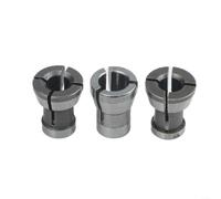 FABULETTA M17 Collet Chuck Adapter Set 6mm 6.35mm 8mm Carbon Steel Router Engraving Machine Trimming Tool with Nut 3 Pieces(3pcs)