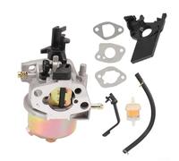 FABULETTA Metal Carburetor Assembly Full Kit Compatible with Series 5.5 6.5 Throttle Generator Complete Replacement Parts with Fuel Line and Mounting Gaskets