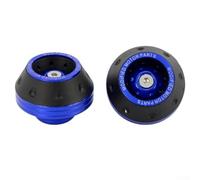 FABULETTA Motorcycle Scooter Front Shock Absorber Guards Wheel Protection Pads Anti-Drop Decor Aluminum Alloy Mount 2pcs(blue)