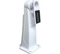 FABULETTA Outdoor Camera Mount 360 Degree Rotation Aluminum Alloy Weatherproof Bracket For Home Security Wall Hanging White 21.5x8.9x8cm