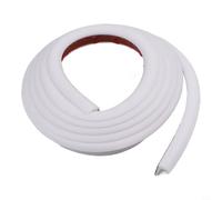 FABULETTA RV Rain Gutter 1/2 Inch High Drip Rail J Shape PVC Plastic Effective Water Runoff Strip for Camper Roof Sealing 3 Meters(White)