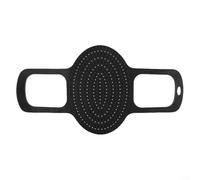 FABULETTA Silicone Air Fryer Liner, Turkey Sling Lifter Tool Heat Resistant Non-Stick For Safe Transfer Of Roasted Turkeys Hot Cookware Oven Pressure Cooker Use Black 58.5x31.5cm(Black)
