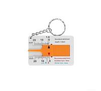 FABULETTA - Tire tread depth gauge, color dual scale measuring tool, tread depth gauge in 0-20mm for easy measurement