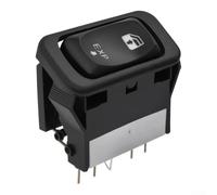 FABULETTA Window Switch for Freightliner for columbia for century 2001-2011 Left Driver Side A0630769008 Direct Fit Plastic Housing Black Color