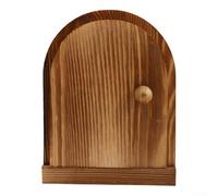 FABULETTA Wooden Switch Cover Fairy Door Design Wall Sticker Protective Panel Decoration Solid Wood Home Decor Easy Install Idea(A)