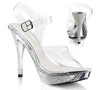 Fabulicious ELEGANT-408 Clr/SLV Chrome UK 4 (EU 37)